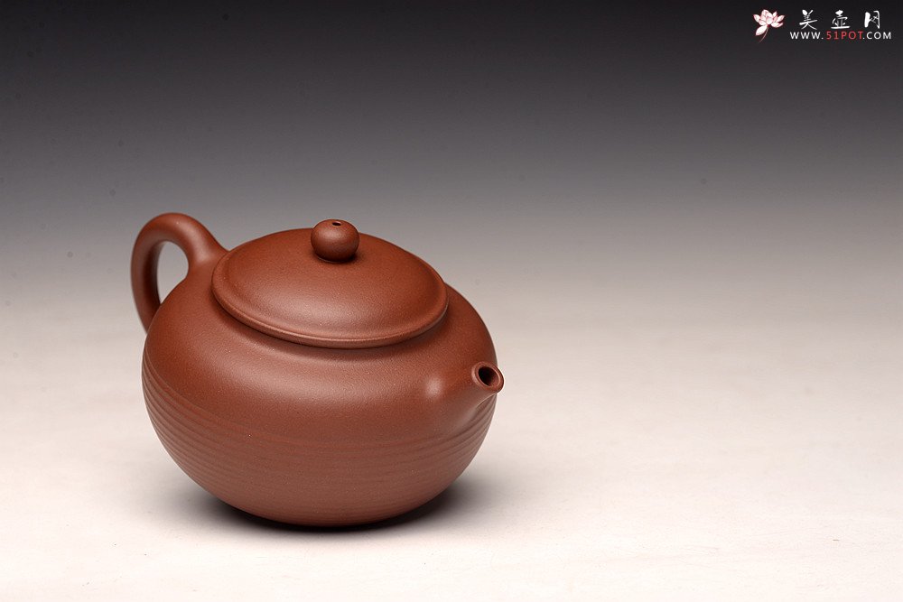 紫砂壶图片：于洪霞丙申夏全手作品 饱满圆润 率真线韵~ 做工精致 怡圆套组 - 宜兴紫砂壶网