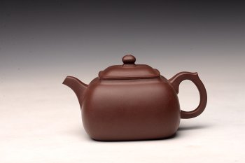 紫砂壶图片：马建鹏作品 美壶特惠 全手坦然 造型大方 - 宜兴紫砂壶网