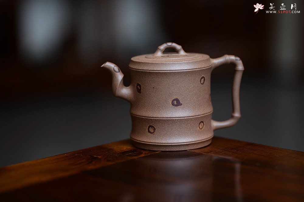 紫砂壶图片：储亚丙申夏全手新作 小秀竹套具 颇具难度 灵秀出尘 优质老段 - 宜兴紫砂壶网