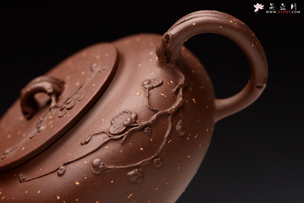 紫砂壶图片：潘丹初丙申夏全手作品~ 温文尔雅 踏雪寻梅 灵秀之作 雪中情 - 宜兴紫砂壶网