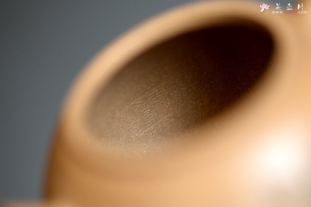 紫砂壶图片：摹古明式 优质老段泥 文气十足 细刻通景山水之全手圆韵 - 宜兴紫砂壶网