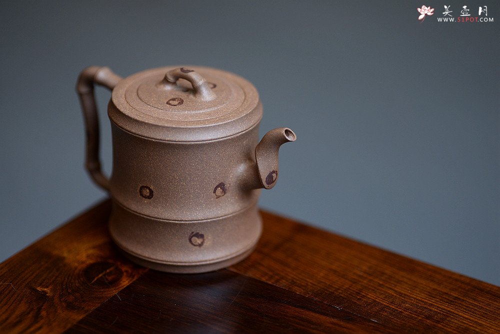 紫砂壶图片：储亚丙申夏全手新作 小秀竹套具 颇具难度 灵秀出尘 优质老段 - 宜兴紫砂壶网