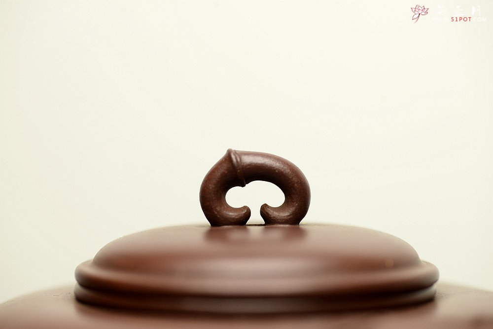 紫砂壶图片：实力派潘丹初丙申夏 优质紫泥  国画入壶 秀雅文气 全手原创福竹o(∩_∩)o - 宜兴紫砂壶网