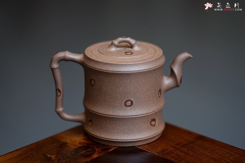 紫砂壶图片：储亚丙申夏全手新作 小秀竹套具 颇具难度 灵秀出尘 优质老段 - 宜兴紫砂壶网