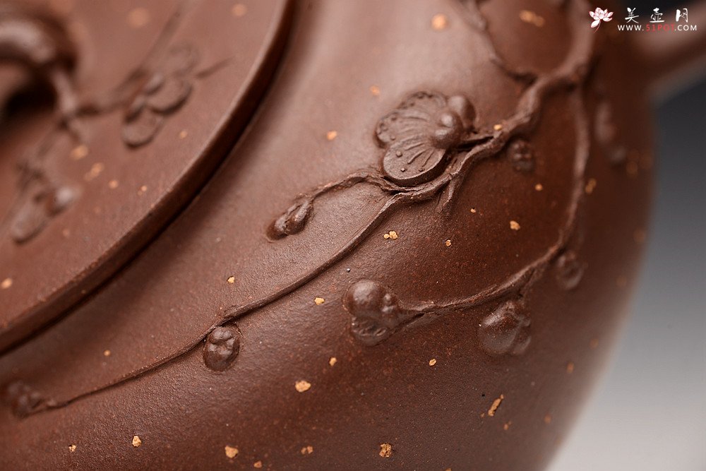 紫砂壶图片：潘丹初丙申夏全手作品~ 温文尔雅 踏雪寻梅 灵秀之作 雪中情 - 宜兴紫砂壶网