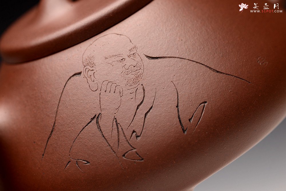 紫砂壶图片：吴杰全手新品 游心堂精心装饰 摹古之东石瓢~ 文气十足 - 宜兴紫砂壶网