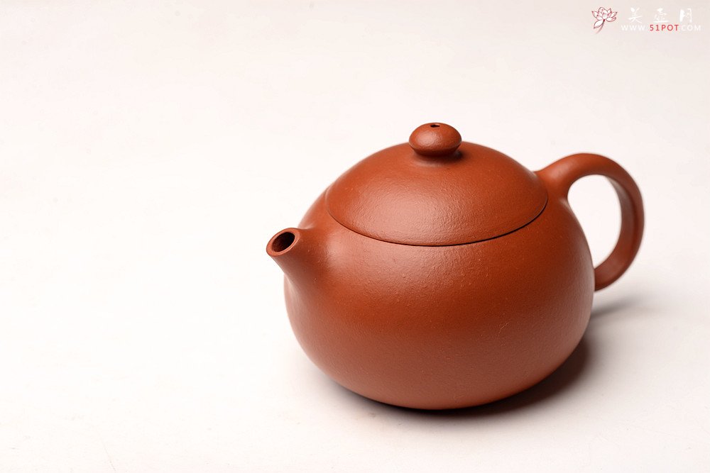 紫砂壶图片：徐亚春丙申夏全手作品 传统实用 优质朱泥 摹古文旦 颇具玩味~ - 宜兴紫砂壶网