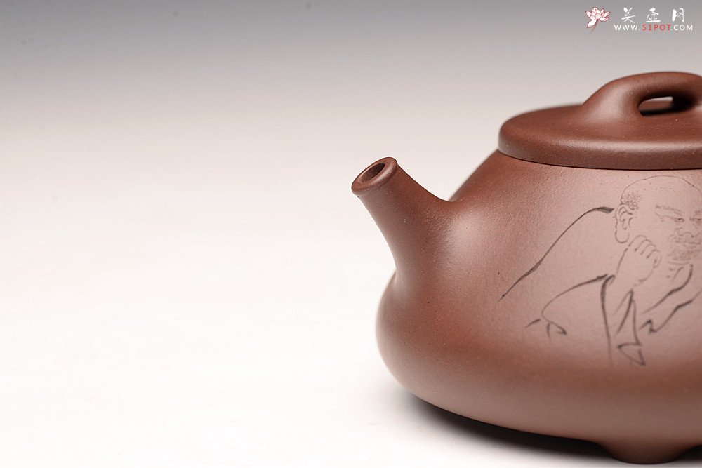 紫砂壶图片：吴杰全手新品 游心堂精心装饰 摹古之东石瓢~ 文气十足 - 宜兴紫砂壶网