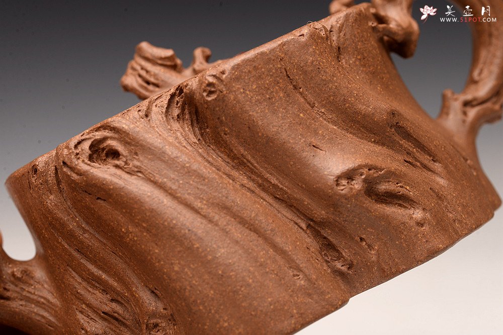 紫砂壶图片：林月长丙申夏全手原创精品 肌理丰富 紫砂新风 学院派 逸林 - 宜兴紫砂壶网