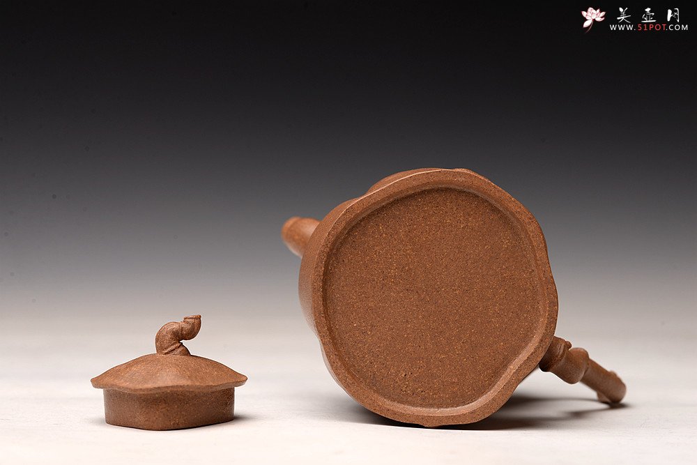 紫砂壶图片：林秀明丙申夏全手原创 摹竹韵寓隐逸之风 隐逸二式 养怡之福可得永年 - 宜兴紫砂壶网