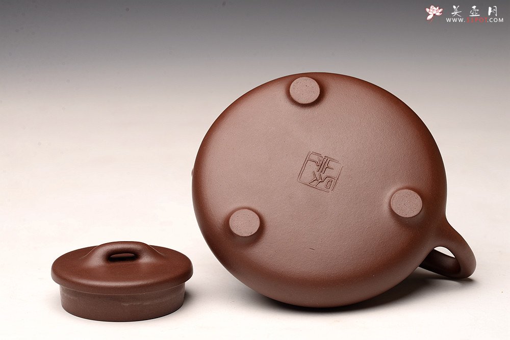 紫砂壶图片：吴杰全手新品 游心堂精心装饰 摹古之东石瓢~ 文气十足 - 宜兴紫砂壶网