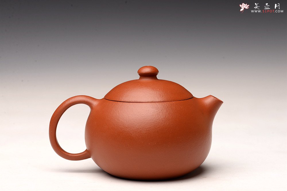 紫砂壶图片：徐亚春丙申夏全手作品 传统实用 优质朱泥 摹古文旦 颇具玩味~ - 宜兴紫砂壶网