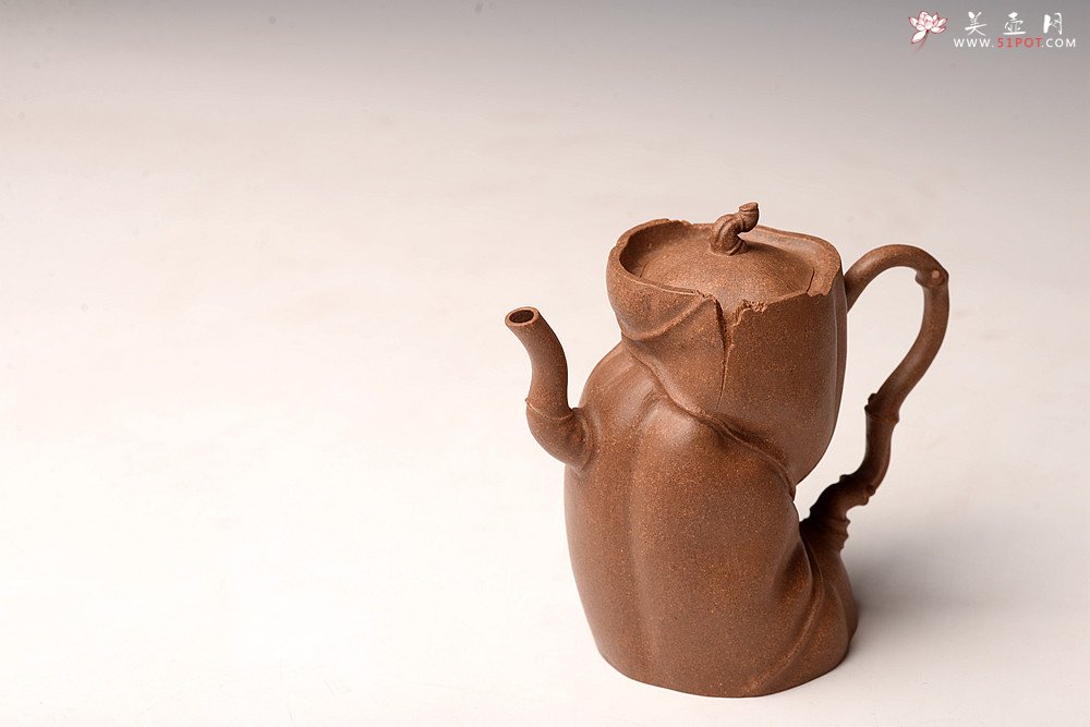 紫砂壶图片：林秀明丙申夏全手原创 摹竹韵寓隐逸之风 隐逸二式 养怡之福可得永年 - 宜兴紫砂壶网