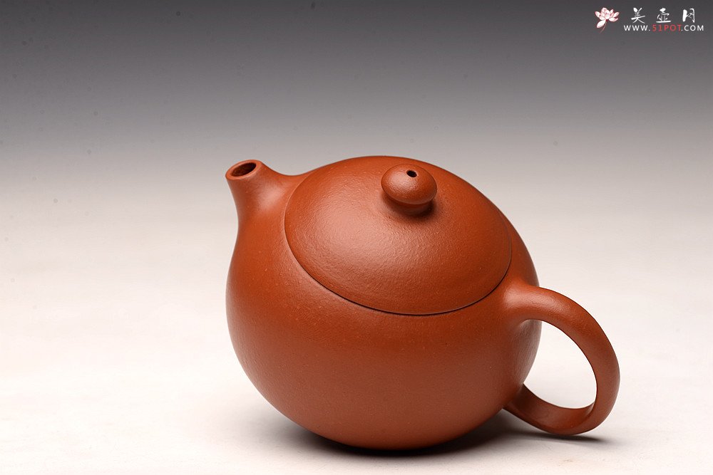 紫砂壶图片：徐亚春丙申夏全手作品 传统实用 优质朱泥 摹古文旦 颇具玩味~ - 宜兴紫砂壶网