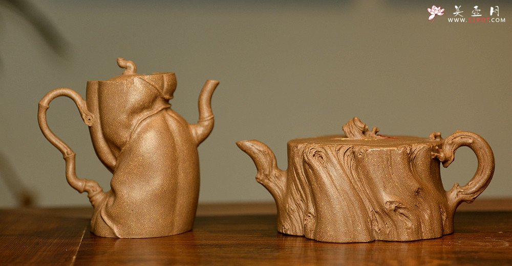 紫砂壶图片：林月长丙申夏全手原创精品 肌理丰富 紫砂新风 学院派 逸林 - 宜兴紫砂壶网