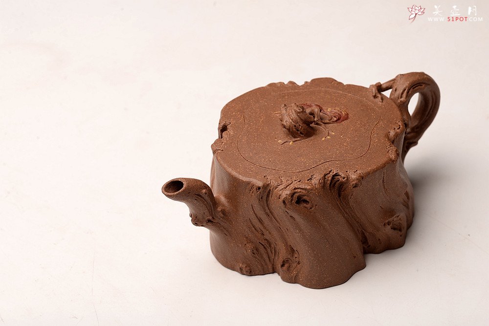 紫砂壶图片：林月长丙申夏全手原创精品 肌理丰富 紫砂新风 学院派 逸林 - 宜兴紫砂壶网