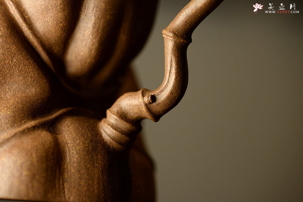 紫砂壶图片：林秀明丙申夏全手原创 摹竹韵寓隐逸之风 隐逸二式 养怡之福可得永年 - 宜兴紫砂壶网