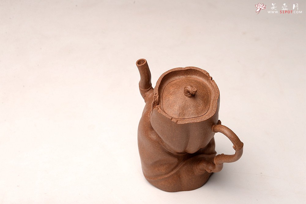 紫砂壶图片：林秀明丙申夏全手原创 摹竹韵寓隐逸之风 隐逸二式 养怡之福可得永年 - 宜兴紫砂壶网