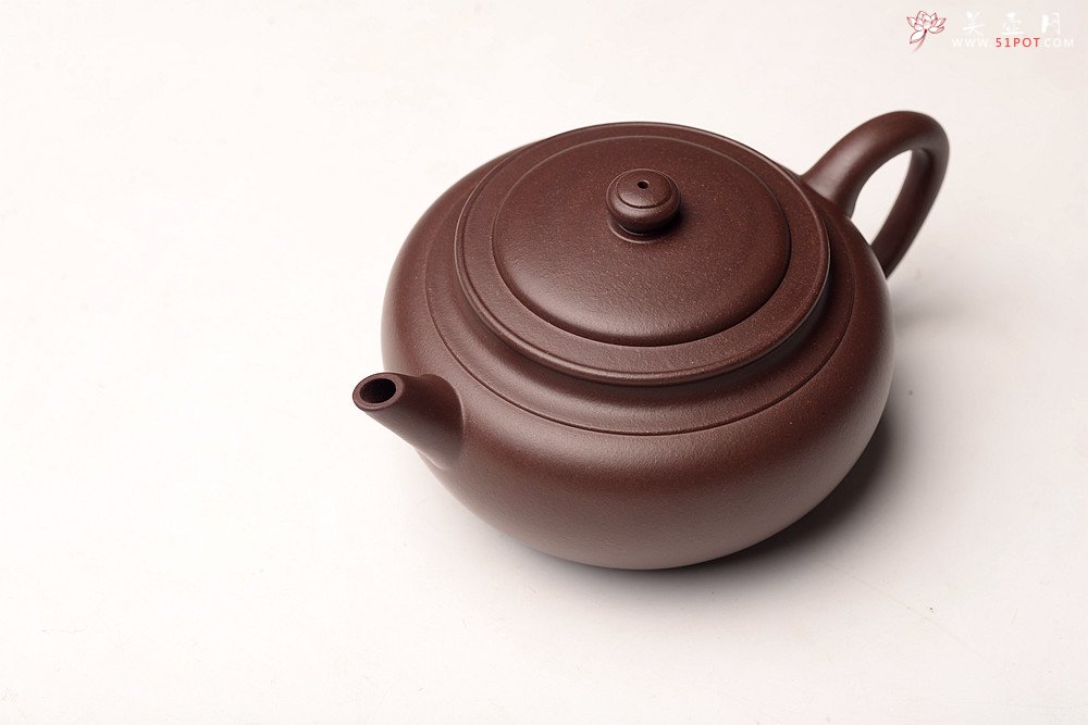 紫砂壶图片：于洪霞丙申夏全手摹古  做工精致 典雅大气 剑流腰线 造型简练 - 宜兴紫砂壶网