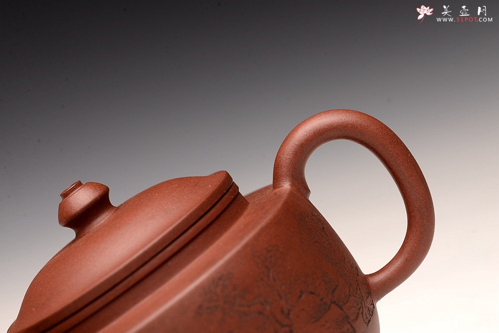 紫砂壶图片：朱牧清精致作品 宫灯 古朴文气 炮管直流 杀茶利器 - 宜兴紫砂壶网