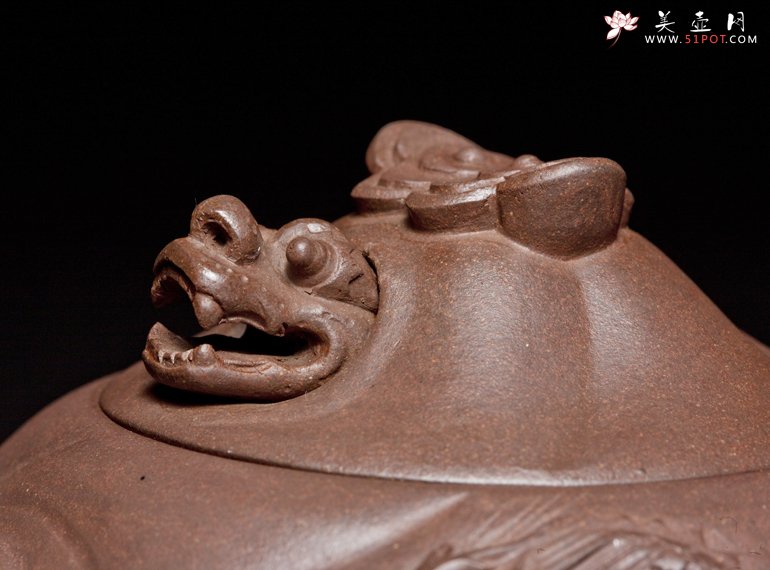 紫砂壶图片：鱼化龙 - 宜兴紫砂壶网