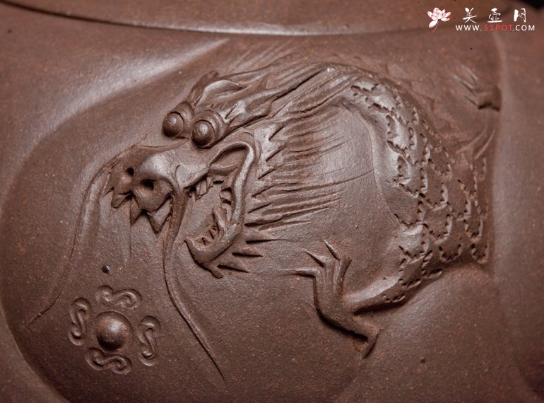 紫砂壶图片：鱼化龙 - 宜兴紫砂壶网