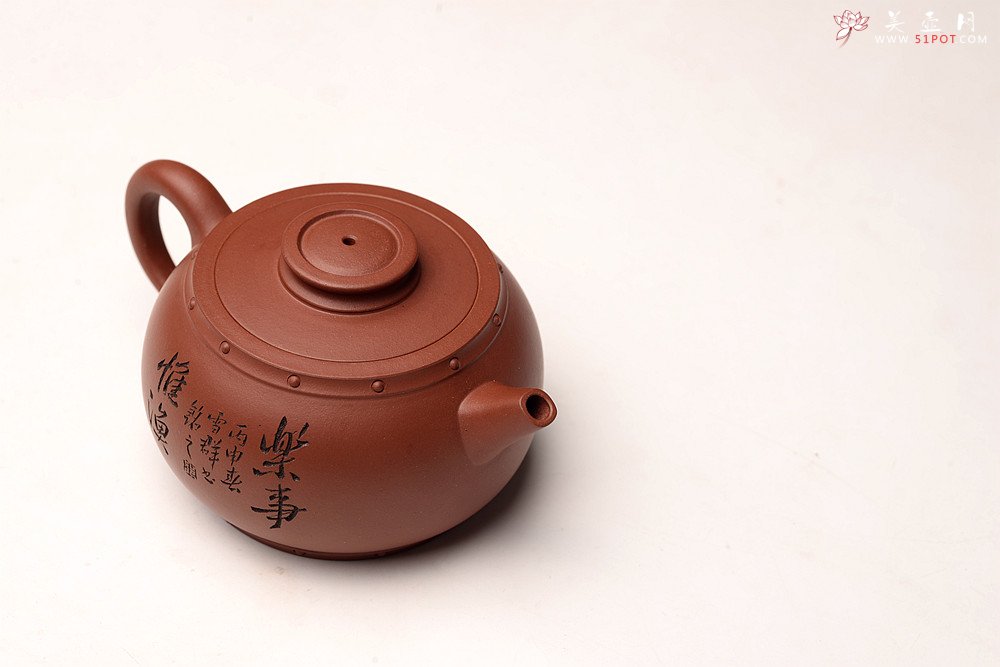 紫砂壶图片：型制耐品 精工实用 石鼓 - 宜兴紫砂壶网