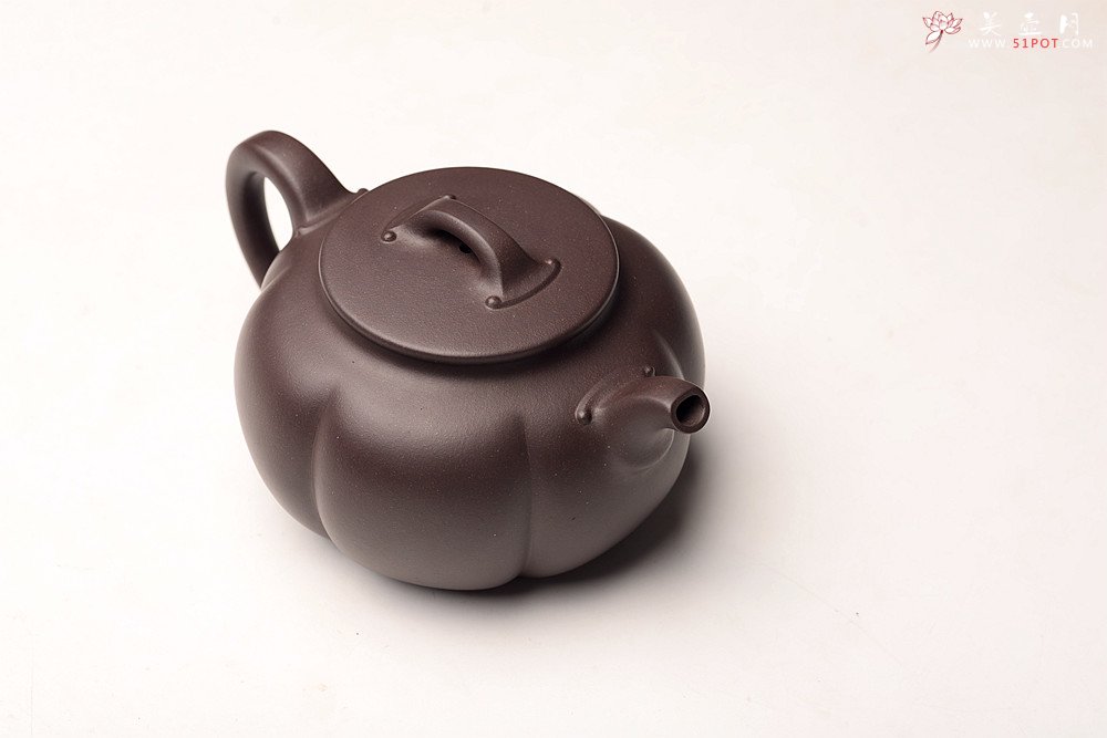 紫砂壶图片：钱林芳丙申夏全手作品 饱满大气 筋纹佳作 锦如 - 宜兴紫砂壶网