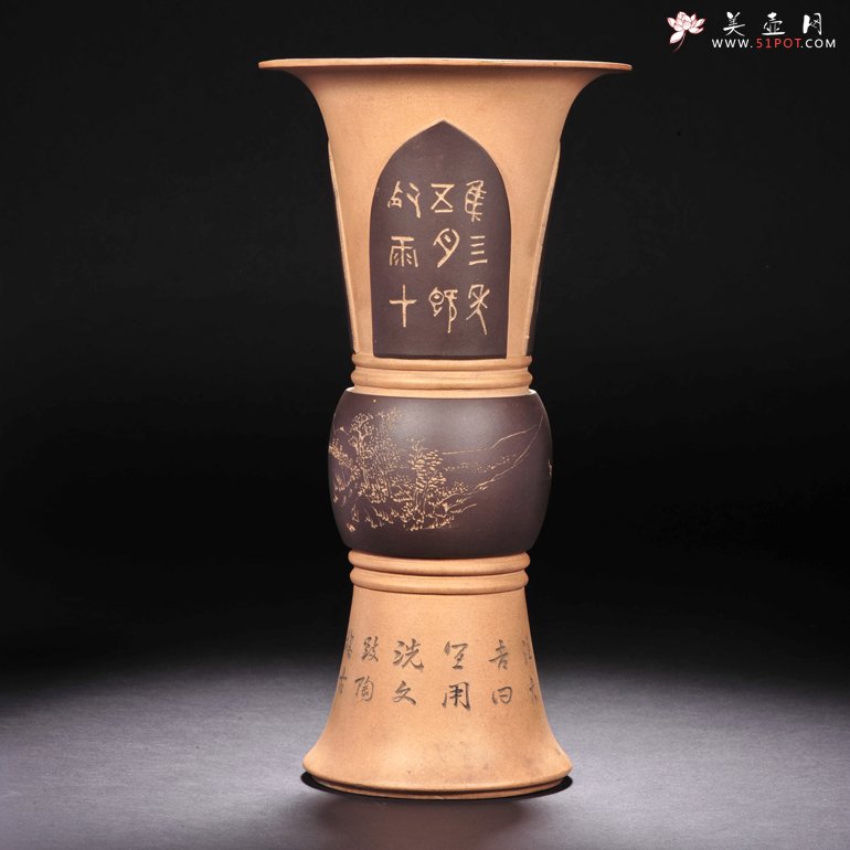 紫砂壶图片：花觚 - 宜兴紫砂壶网