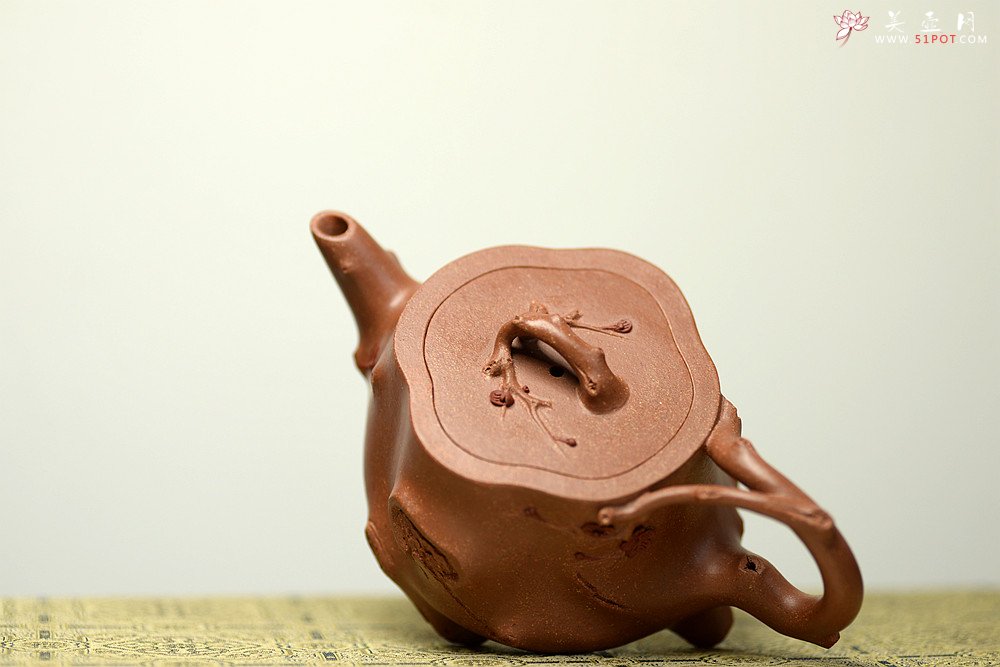 紫砂壶图片：单志萍经典代表作 丙申夏 全手精品花器 喜上眉梢 立体梅花 喜庆~ - 宜兴紫砂壶网