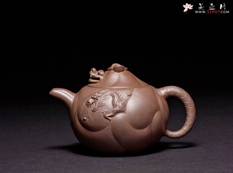 紫砂壶图片：鱼化龙 - 宜兴紫砂壶网