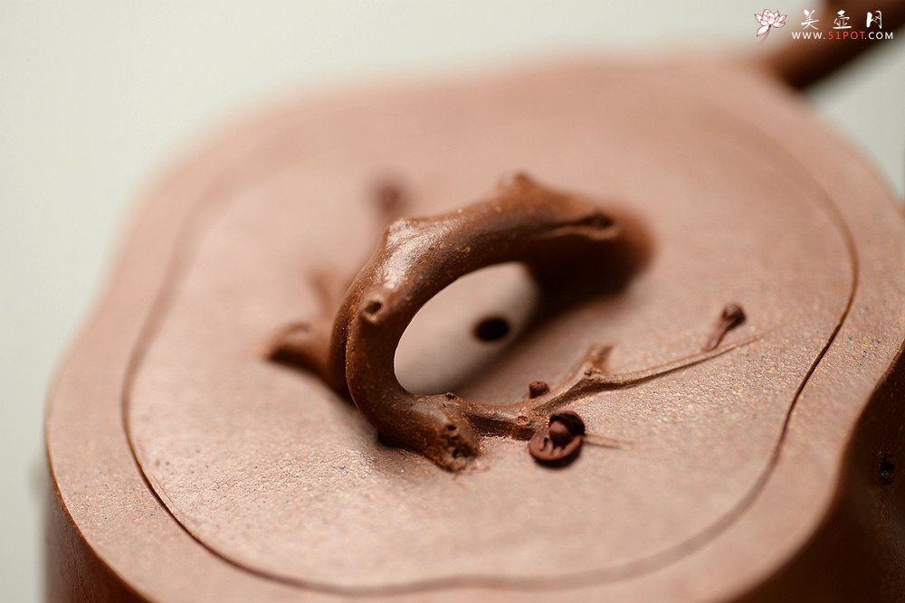 紫砂壶图片：单志萍经典代表作 丙申夏 全手精品花器 喜上眉梢 立体梅花 喜庆~ - 宜兴紫砂壶网