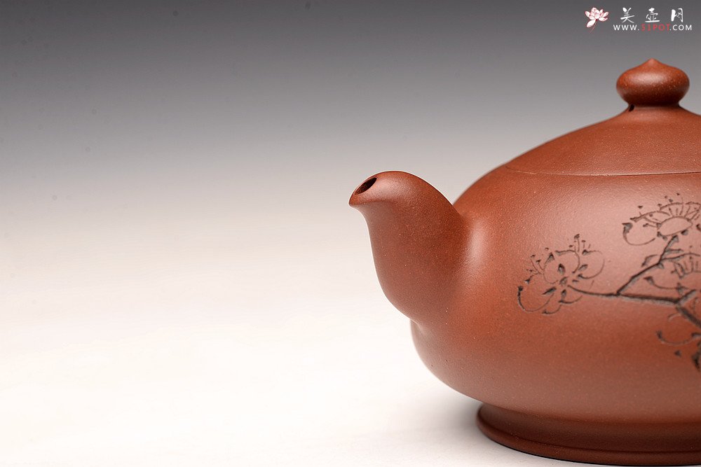 紫砂壶图片：弄梅生香 别具一格 出水如注 晗云 - 宜兴紫砂壶网