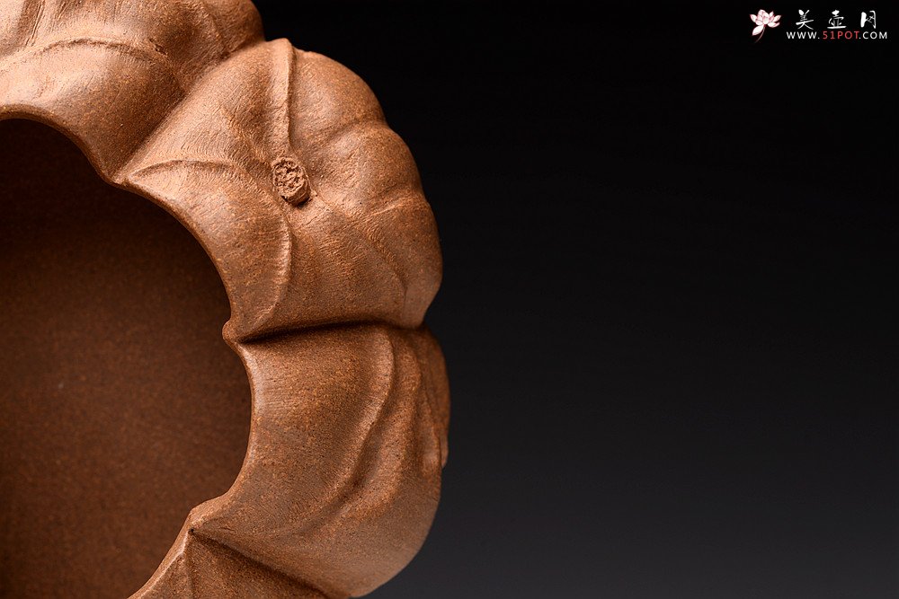 紫砂壶图片：林秀明丙申夏全手原创作品  文房雅器 龙鳞水盂 - 宜兴紫砂壶网