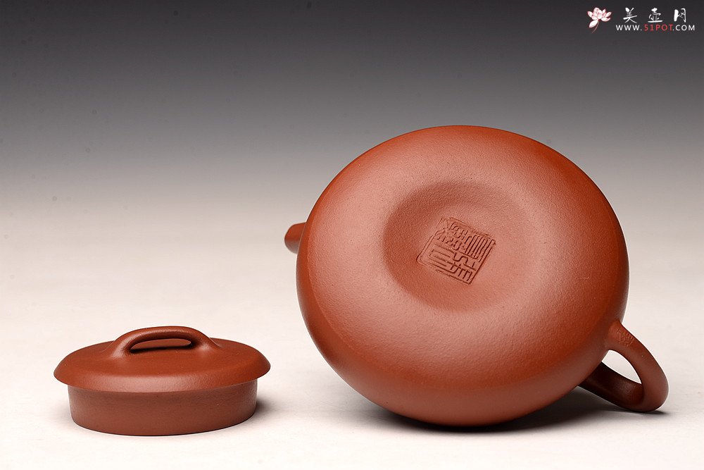 紫砂壶图片：张云熙丙申夏全手精品 雅致耐品 杀茶利器 新味朱泥石瓢 装饰文气 - 宜兴紫砂壶网