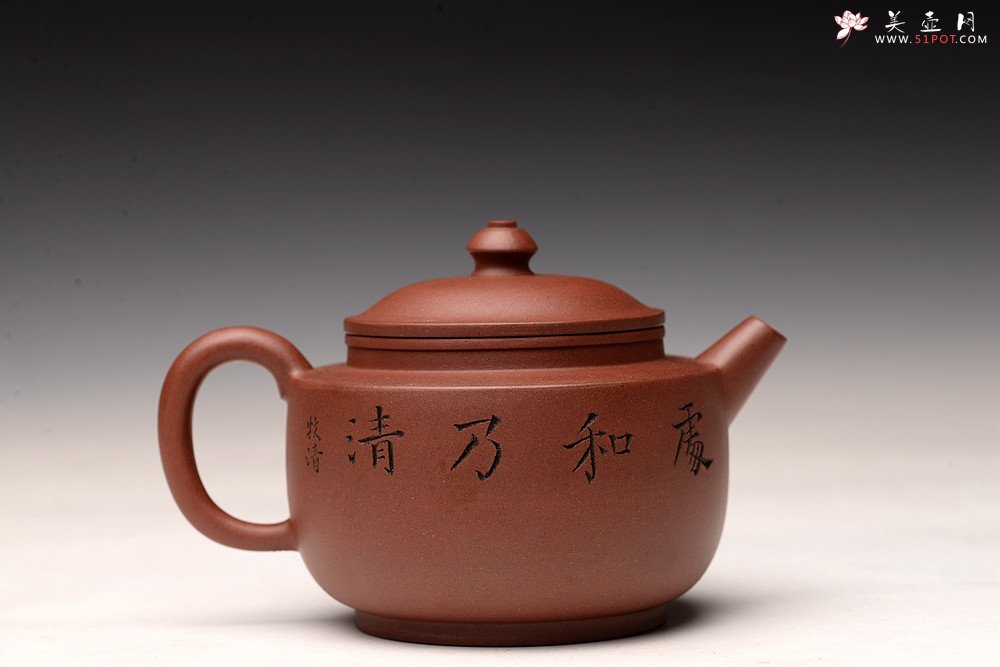 紫砂壶图片：朱牧清精致作品 宫灯 古朴文气 炮管直流 杀茶利器 - 宜兴紫砂壶网