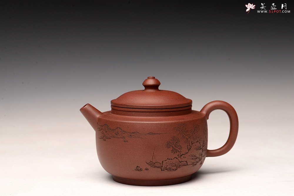 紫砂壶图片：朱牧清精致作品 宫灯 古朴文气 炮管直流 杀茶利器 - 宜兴紫砂壶网