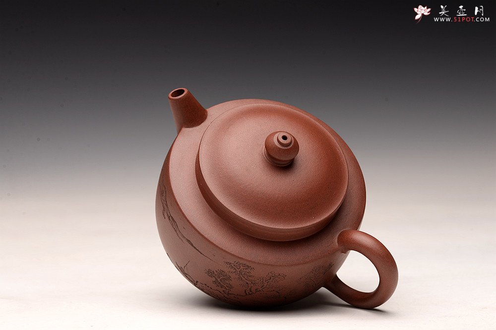 紫砂壶图片：朱牧清精致作品 宫灯 古朴文气 炮管直流 杀茶利器 - 宜兴紫砂壶网