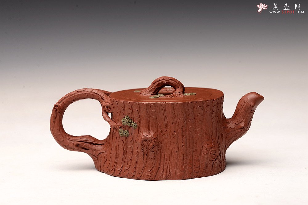 紫砂壶图片：单志萍原创精品 全手松桩 气韵长流 俊雅之风 - 宜兴紫砂壶网