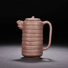 紫砂壶图片：盘泥调条壶 - 宜兴紫砂壶网