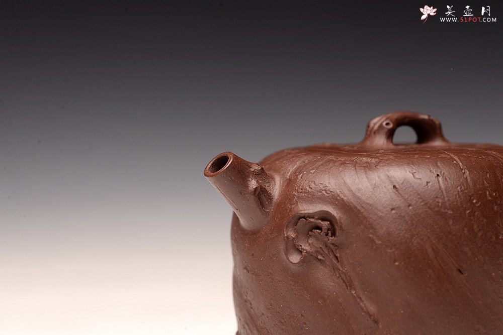 紫砂壶图片：花货新风尚 妙趣横生 潘丹初经典全手之作 玄木 木叶动秋声~ - 宜兴紫砂壶网