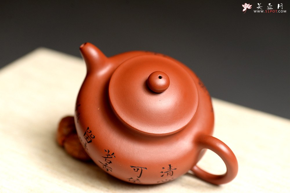 紫砂壶图片：实用有趣 原矿赵庄朱泥之小莲子 - 宜兴紫砂壶网