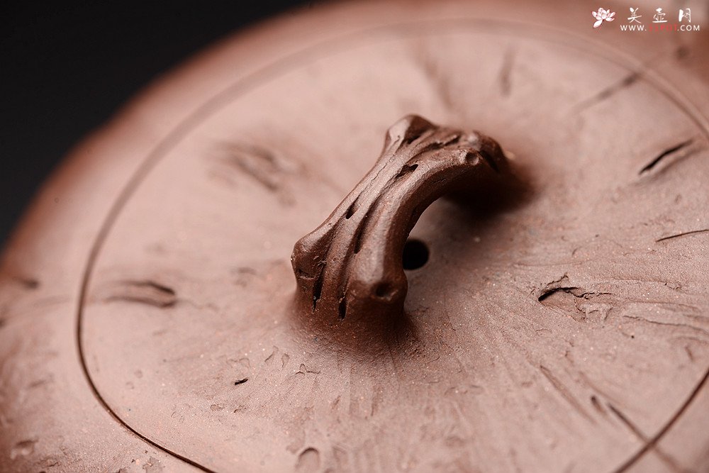 紫砂壶图片：花货新风尚 妙趣横生 潘丹初经典全手之作 玄木 木叶动秋声~ - 宜兴紫砂壶网