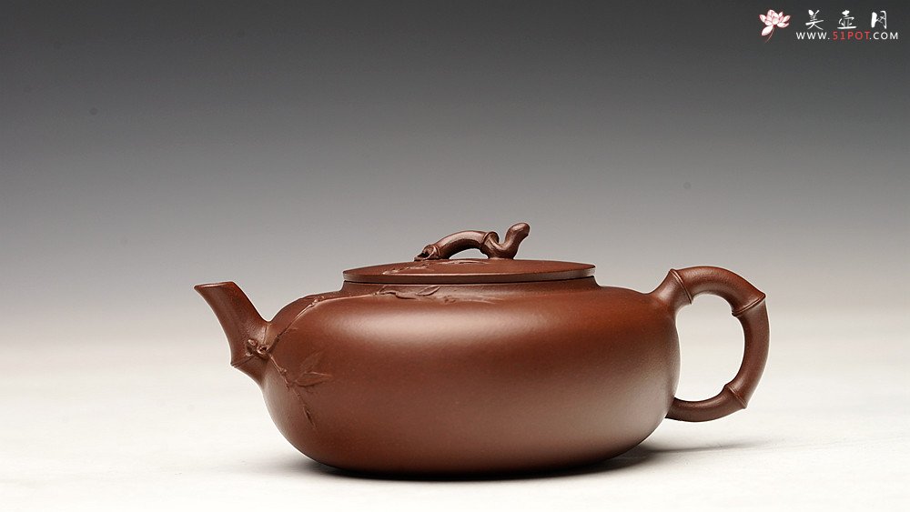 紫砂壶图片：潘丹初丙申秋 文气秀雅 原创作品 灵秀生动 全手紫竹~ 妙趣横生 - 宜兴紫砂壶网