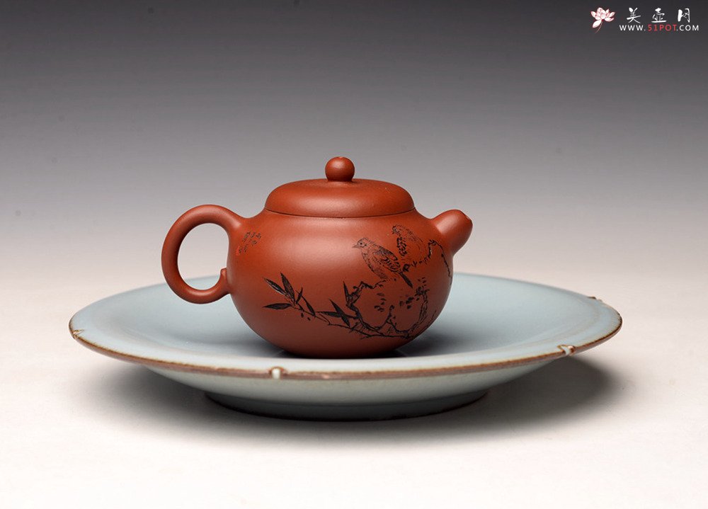 紫砂壶图片：茶盘尤物 原矿纯朱泥 秀珠 饱满俏人 赏玩皆宜,  - 宜兴紫砂壶网