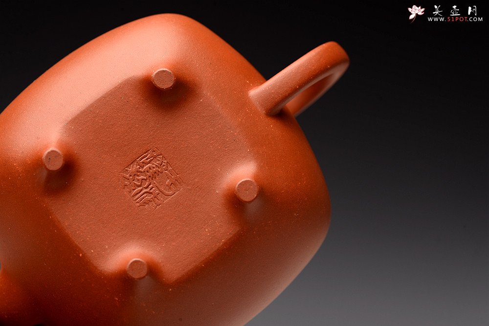 紫砂壶图片：于洪跃丙申夏 全手单片成型 红泥小传炉~ 难度大 娇艳可人 - 宜兴紫砂壶网