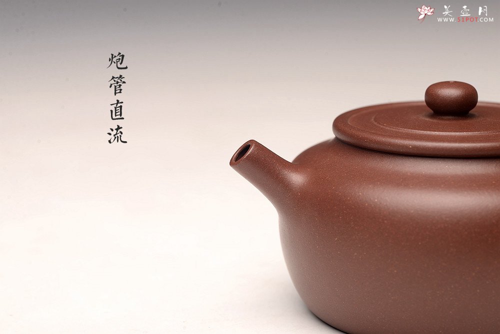 紫砂壶图片：炮管经典 油润原矿底槽青 全手圆璧 传统功力 - 宜兴紫砂壶网