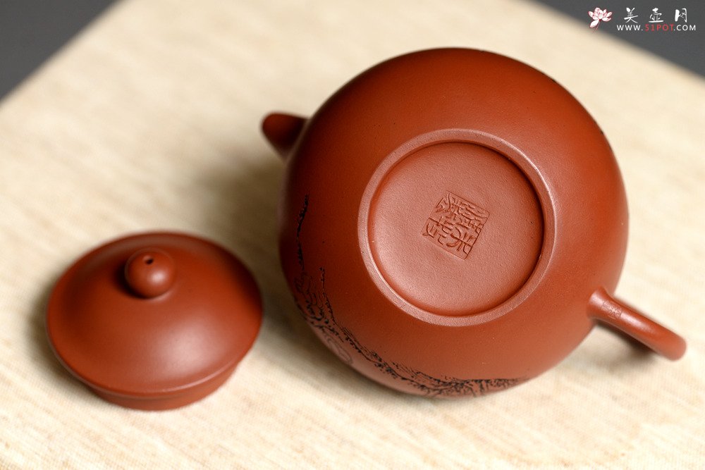 紫砂壶图片：实用有趣 原矿赵庄朱泥之小莲子 - 宜兴紫砂壶网