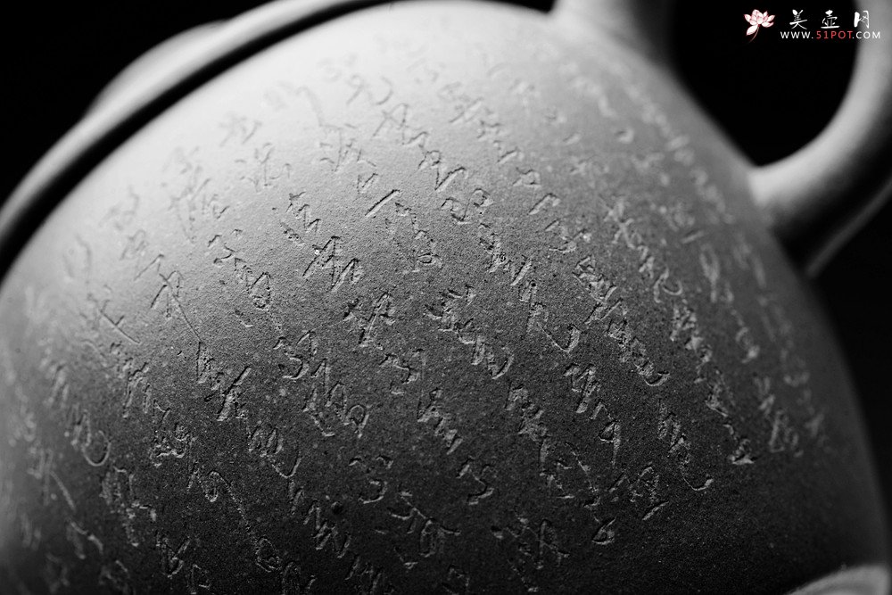 紫砂壶图片：摹古心经巨轮 古朴耐品 实用传神 古拙小炮 - 宜兴紫砂壶网