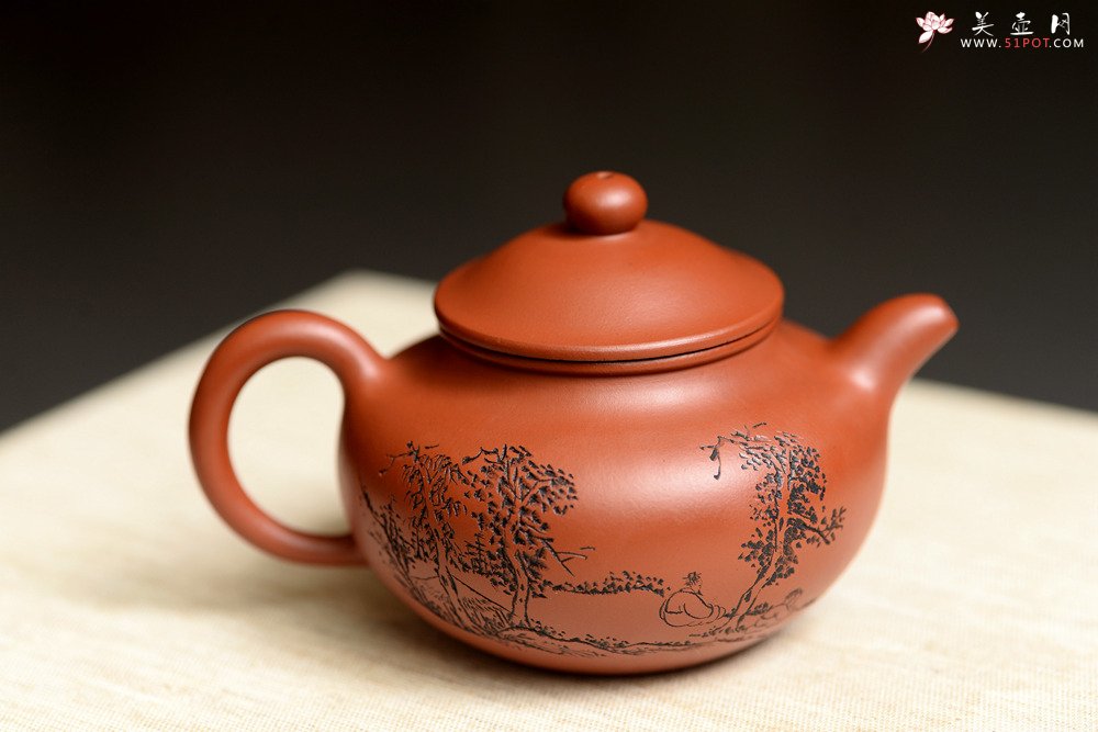 紫砂壶图片：实用有趣 原矿赵庄朱泥之小莲子 - 宜兴紫砂壶网